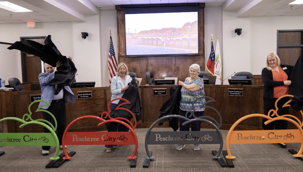 New Peachtree City Bike Racks Combine Function a...